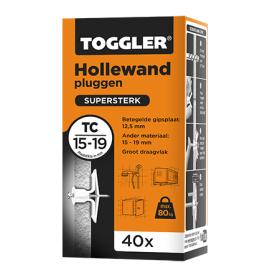 Toggler TC hollewandplug kunststof 15-19mm 40st