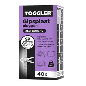 Toggler SP gipsplaatplug kunststof 8x32mm 40st
