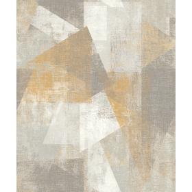 Vliesbehang vormen beige, grijs 53cm x 10m PP3602
