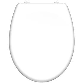 WHITE Duroplast WC-Bril met soft-close en afklikbaar, wit
