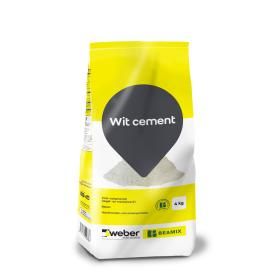 Productafbeelding van Weber Beamix cement wit 4kg.