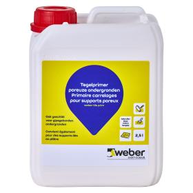 Weber tegelprimer voor poreuze ondergronden 2,5l